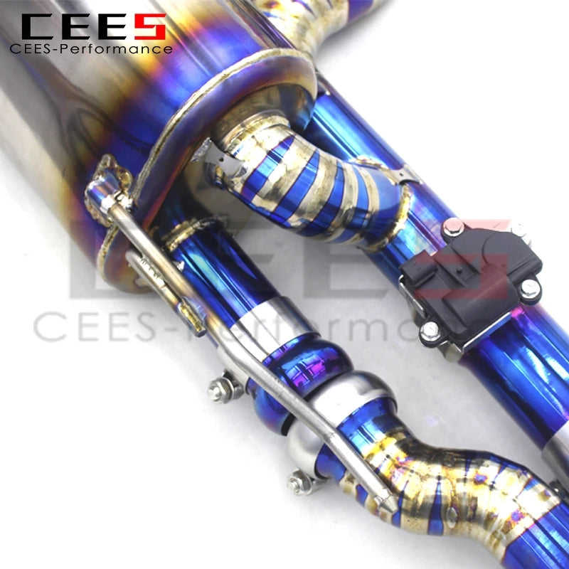 cees Catback Exhaust Pipes For Audi Q8 2.0T/3.0T 2019-2024 with Catalyst Header Downpipe and Racing Exhaust Pipe Stainless Steel Exhaust System