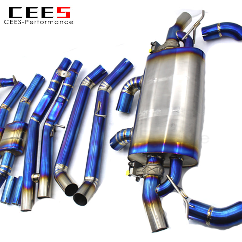 CEES Exhaust Downpipe For Audi SQ5 8R/FT 3.0T 2016-2024 Valvetronic mid pipe Catback Exhaust car exhaust muffler exhaust pipes