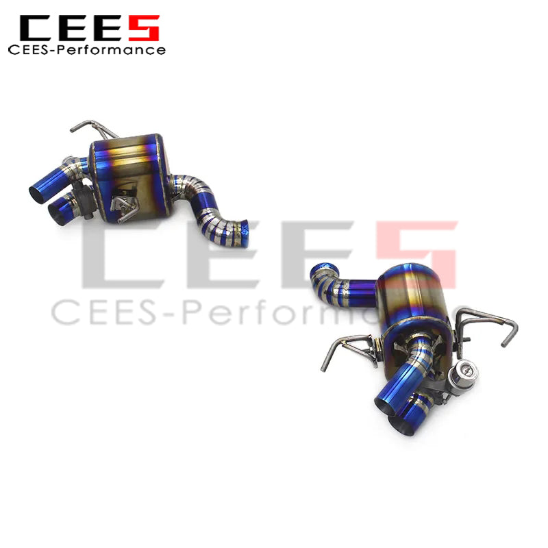 CEES Catback Exhaust X Pipe Downpipe For Ferrari California 4.3L 2009-2014 Racing Titanium Escape Exhaust Pipe Muffler Valved Sport Exhaust System