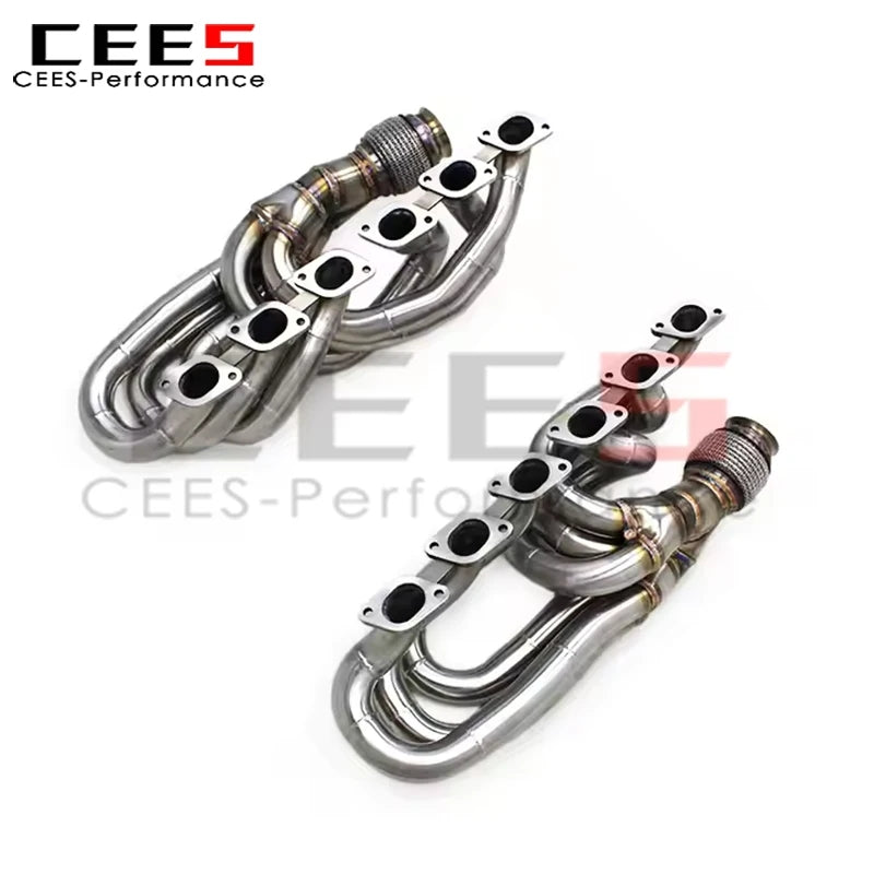 CEES Titanium Catback Exhaust System Full Downpipe Escape for Lamborghini Murcielago LP640 V12 6.2L 2007-2010 Stainless Steel