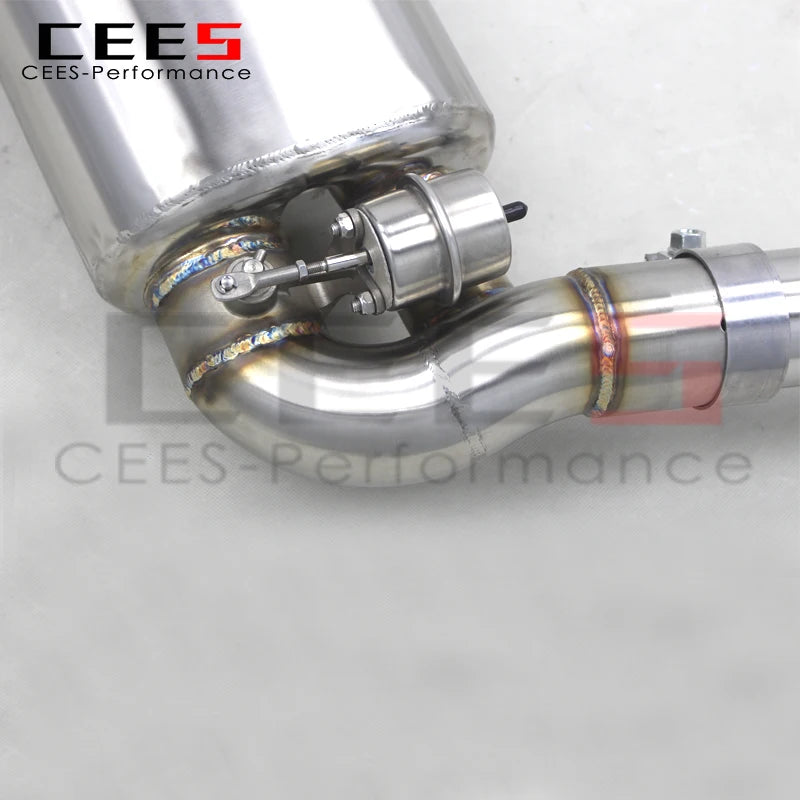 CEES Catback Exhaust System For Porsche 981 Boxster/Cayman 2.7 3.4 2012-2015 Exhaust Pipe with Muffler Valve Car Accessories