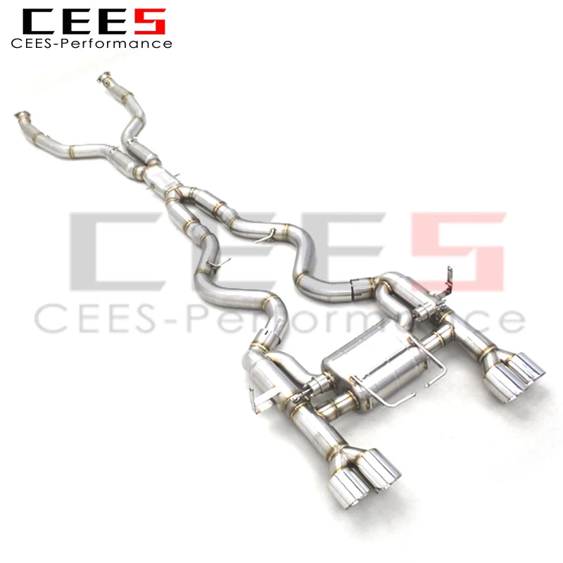 cees Stainless Steel Catback Exhaust Escape Car Exhaust Muffler for BMW M3 E90/E92/E93 4.0L 2008-2013 Black Tips Exhaust Pipes