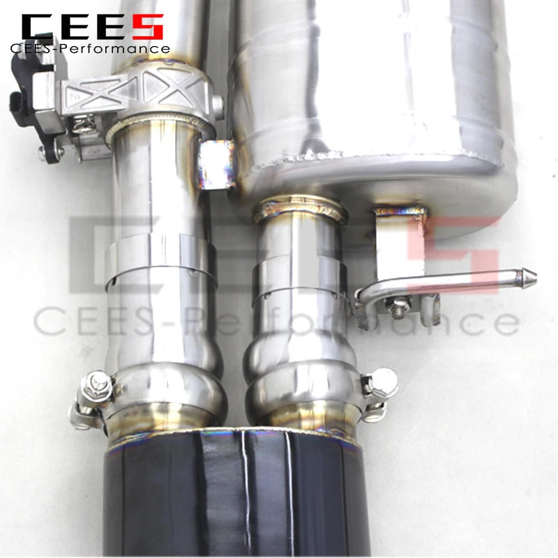 CEES Valvetronic Exhaust Muffler For Audi RS4/RS5 B9/B9.5 2.9T 2017-2024 Car Exhaust Pipe Catback Exhaust Systems