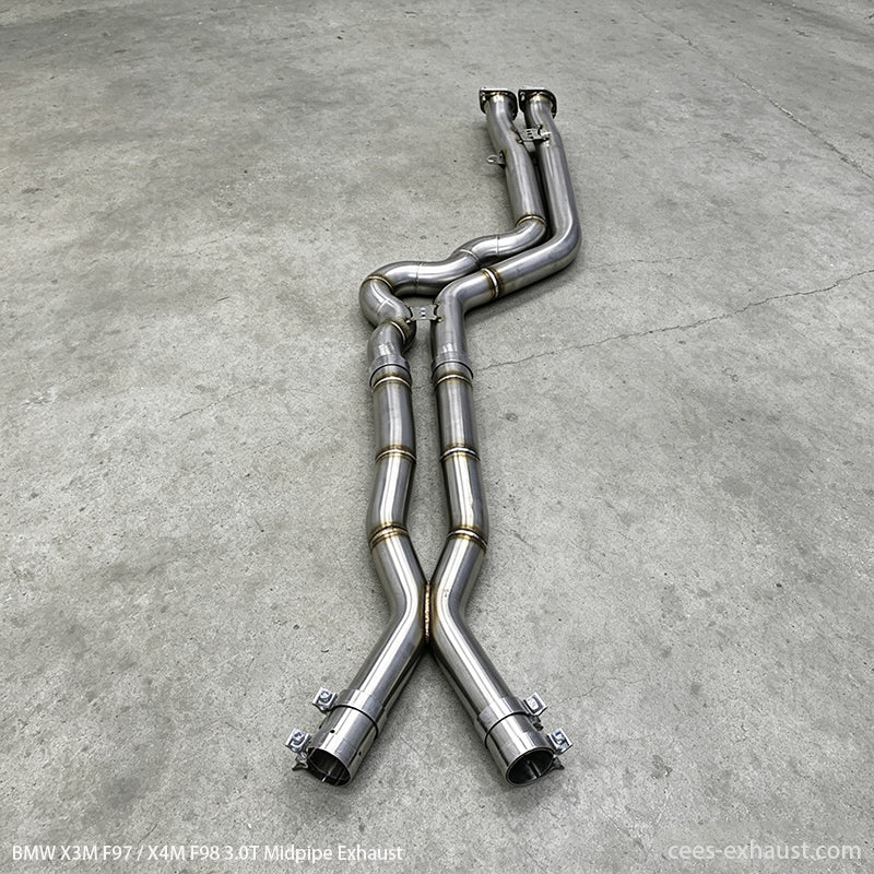 BMW X3M F97 / X4M F98 3.0T Equal Length Midpipe Exhaust System