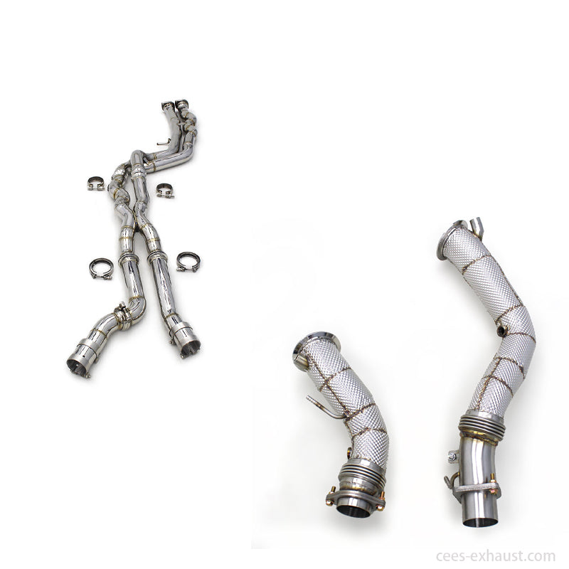 cees for BMW M2C/M2 Competition F87 S55 3.0T 2020-2024 Stainless Steel Downpipe Exhaust System