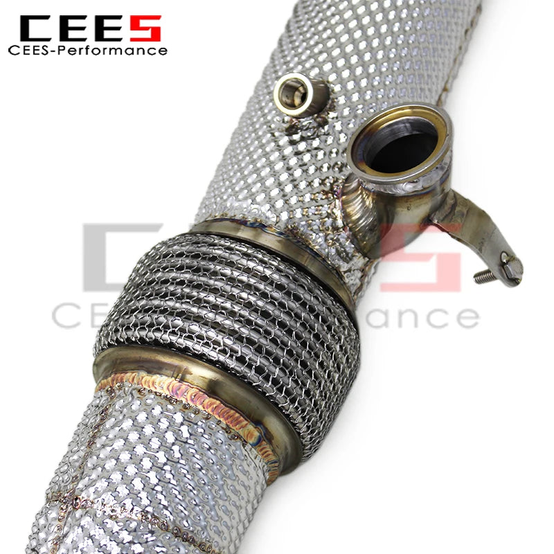 cees Exhaust Downpipe Catback for Ferrari 296 GTB V6 3.0T 2021-2024 Titanium Pipes Muffler Valve Control Exhaust System