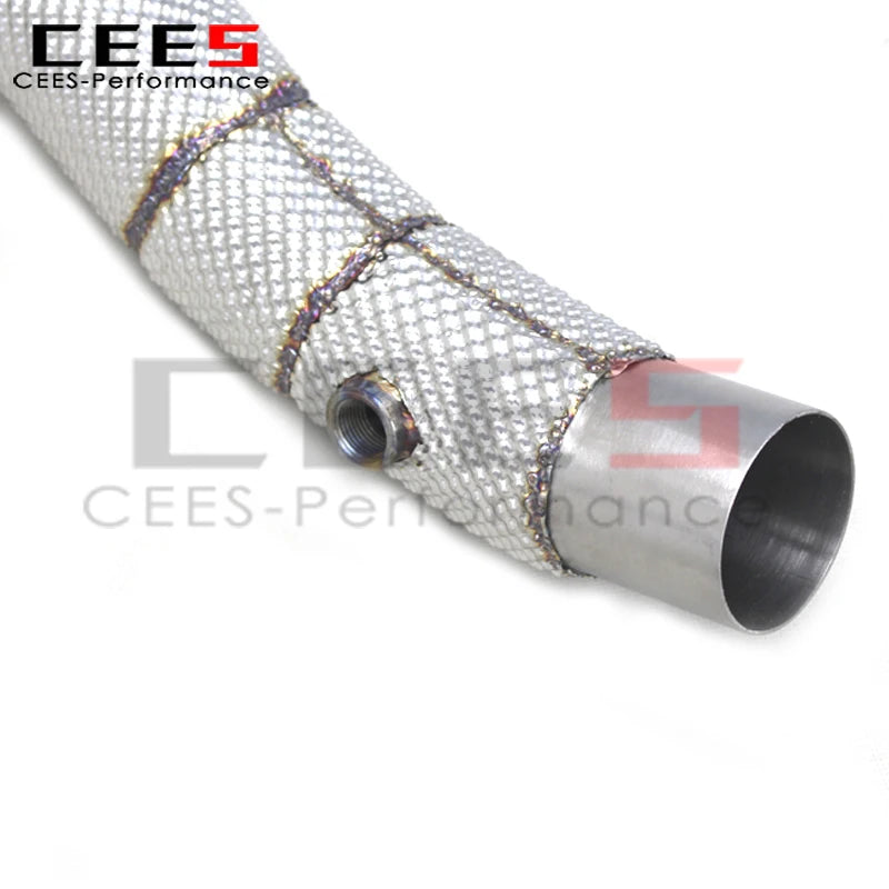 CEES Performance Stainless Steel Exhaust Downpipe for Ferrari California 4.3L 2009-2014 Straight Header Car Exhaust Pipes System