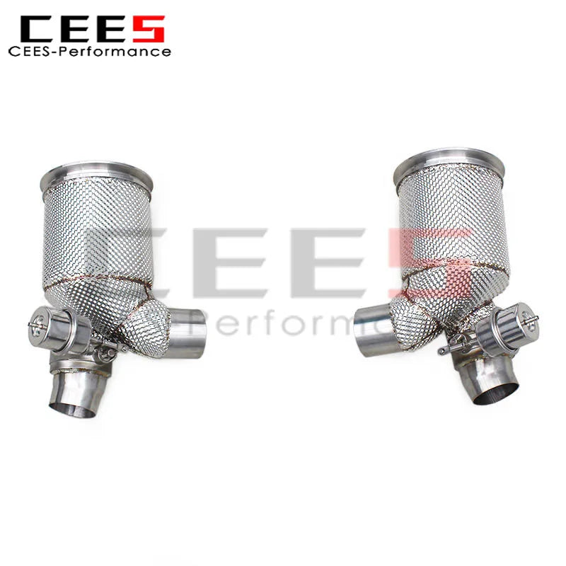 Porsche 911 991/991.1 GT2 RS 3.6 2010-2016 Stainless Steel Heat Shield Downpipe OEM Valve Exhaust System