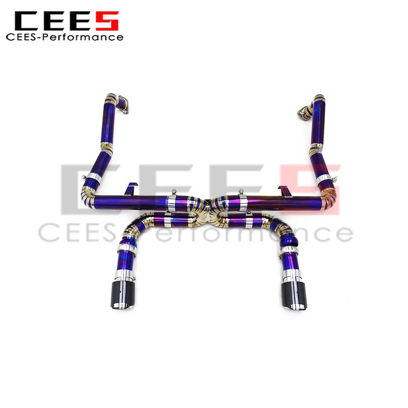 cees Catback Muffler for Porsche 718 Cayman/Boxster 2.5T/2.0T 2016-2022 Upgrades GT4 Street Car Titanium Pipe Exhaust System