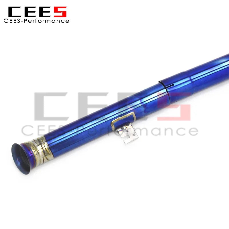 cees Titanium Catback Exhaust System for BMW 530/530E 2.0T 2016-2024 Straight Pipes Car Part Muffler Valve Carbon Fiber Tips