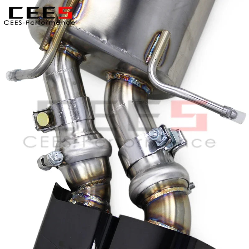 cees Catback Exhaust Pipe for Mercedes-Benz C63 AMG W204 6.2L 2011-2015 SS304 Stainless Steel Catback Racing Exhaust System