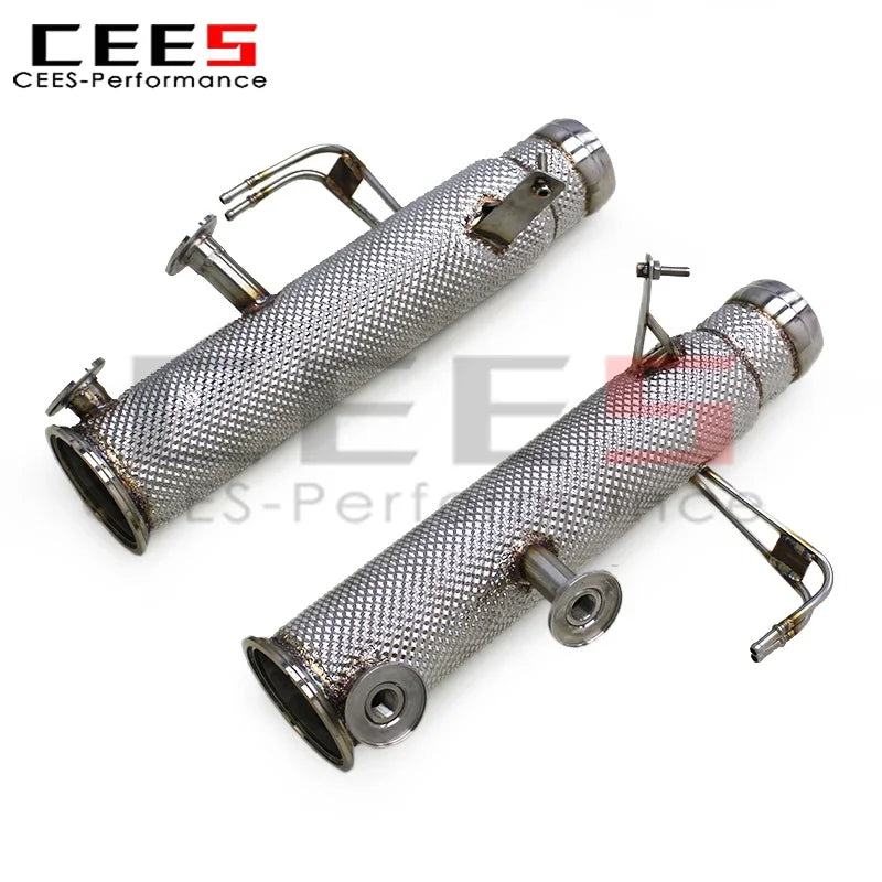 CEES Downpipe Free Flow Pipes for Mclaren Artura 2021-2024 Stainless Steel Exhaust Downpipe Pipe Car Exhaust System