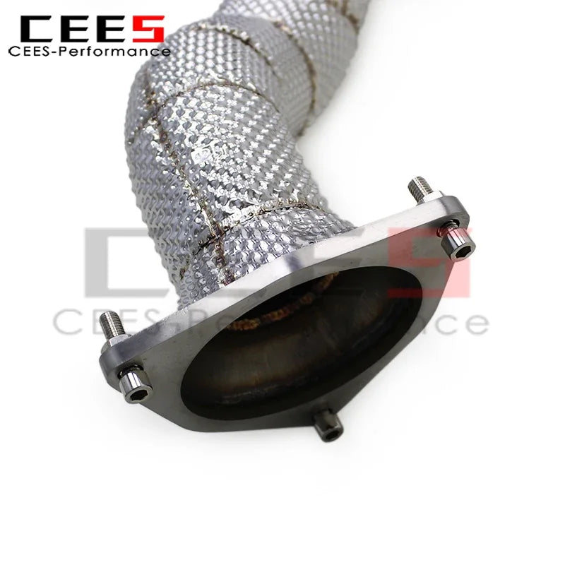 cees Axle Exhaust Downpipe X Pipes for Ferrari FF 6.3L V12 2011-2012 Stainless Steel Exhaust Insulated Downpipe System Assembly