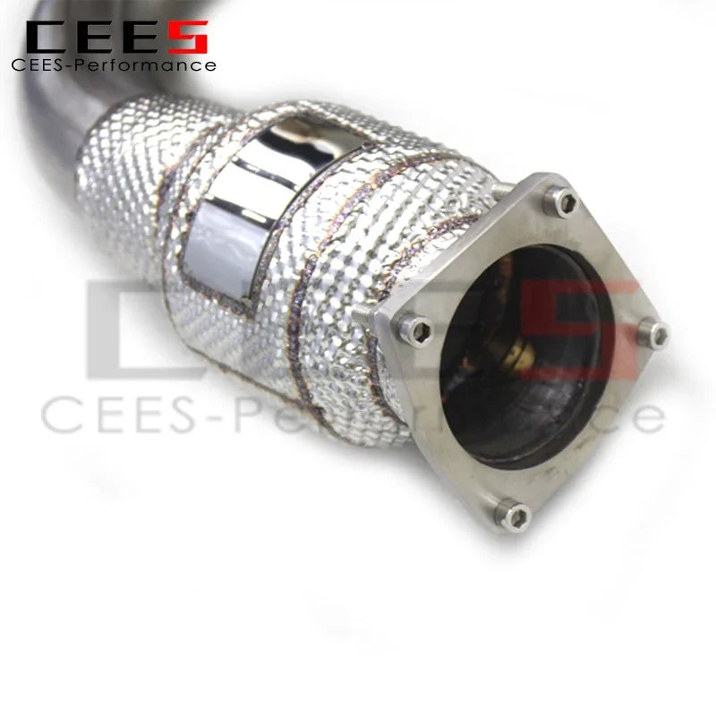 CEES Catback Exhaust System Exhaust Downpipe with catalyst For Porsche 911 991/991.1/991.2 Turbo S 3.8T Exhaust Pipe Muffler
