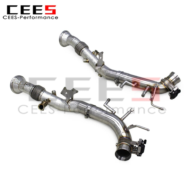 cees Downpipe Catback Exhaust System for Ferrari 296 GTB V6 3.0T 2021-2024 Racing Stainless Steel Pipes Valvetronic Exhaust