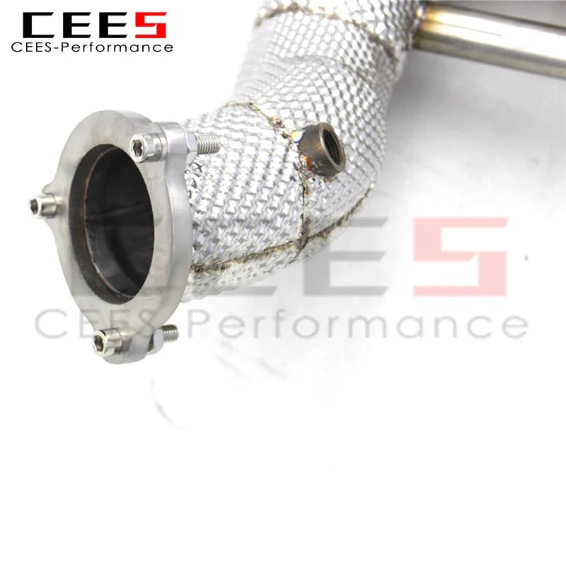 CEES Exhaust Downpipe for Porsche Cayenne COUPE 3.0T 2019-2023 Downpipe Stainless steel Exhaust Pipe