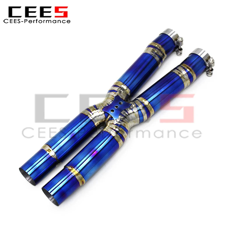 CEES Exhaust Catback Assembly for Ferrari California T 3.9T 2012-2018 High Performance Titanium Pipes Valve Exhaust Pipe System