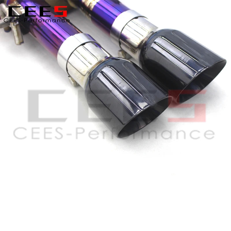 CEES Factory Customization Valvetronic Catback Exhaust Downpipe For Audi S4/S5 B9 3.0T 2019-2023 Titanium Exhaust Pipe Muffler