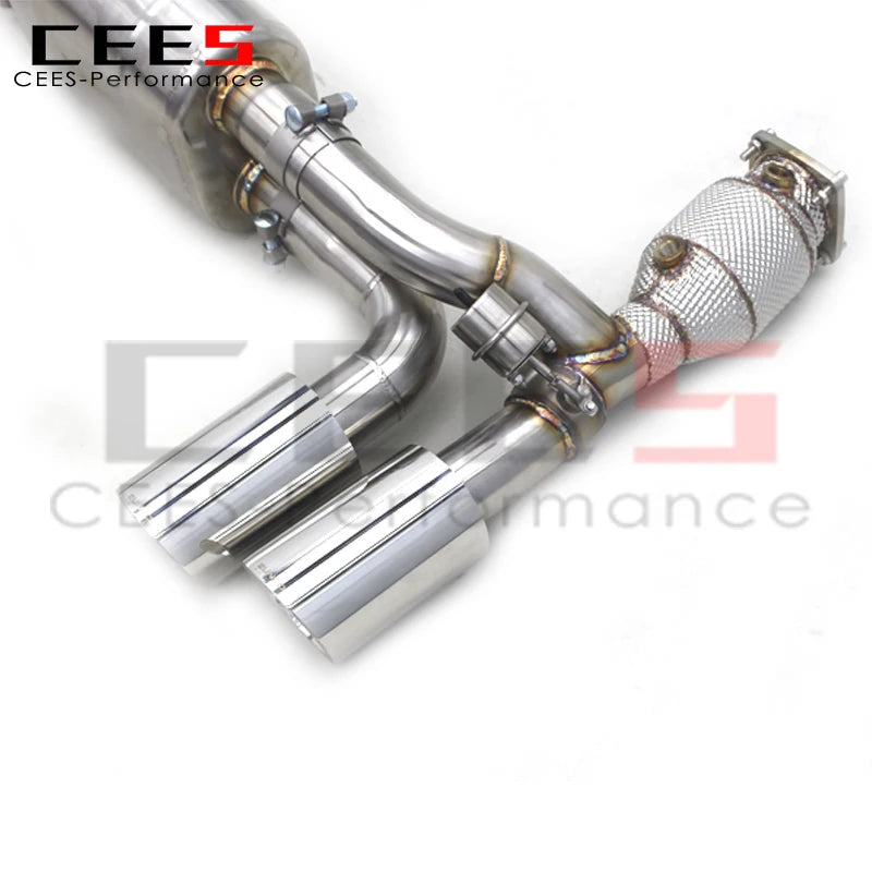 CEES Catback Exhaust System catted downpipe Performance Exhaust Pipe escape For Porsche 911 991/991.2 3.0T 2016-2018