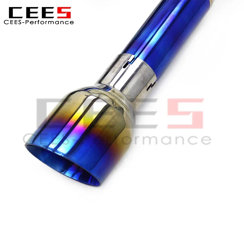 cees Tuning Titanium Catback Exhaust for VW GOLF 8/MK8/GTI 2.0T 2020-2024 Racing Exhaust Pipe Escape Valve Muffler System
