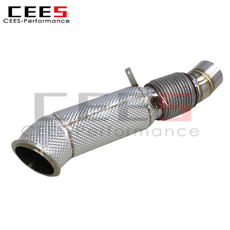cees for BMW X5/X6 F15/F16 2014-2019 Stainless Steel Without Catalyst Downpipe Exhaust System