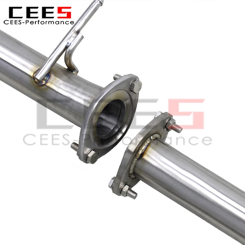 cees Auto 2.36" Vavled Catback for Lexus LC500 5.0 2016-2018 SUS304 X Mid Pipe Vaccum Valve Muffler Race Catback Exhaust System