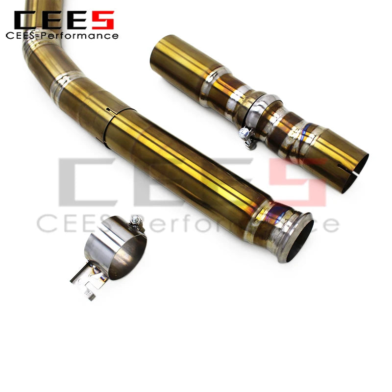 cees Catback Exhaust System for BMW 735 Li 3.0T 2023-2024 Performance Titanium Valvetronic Dual Resonator Exhaust Pipes Muffler