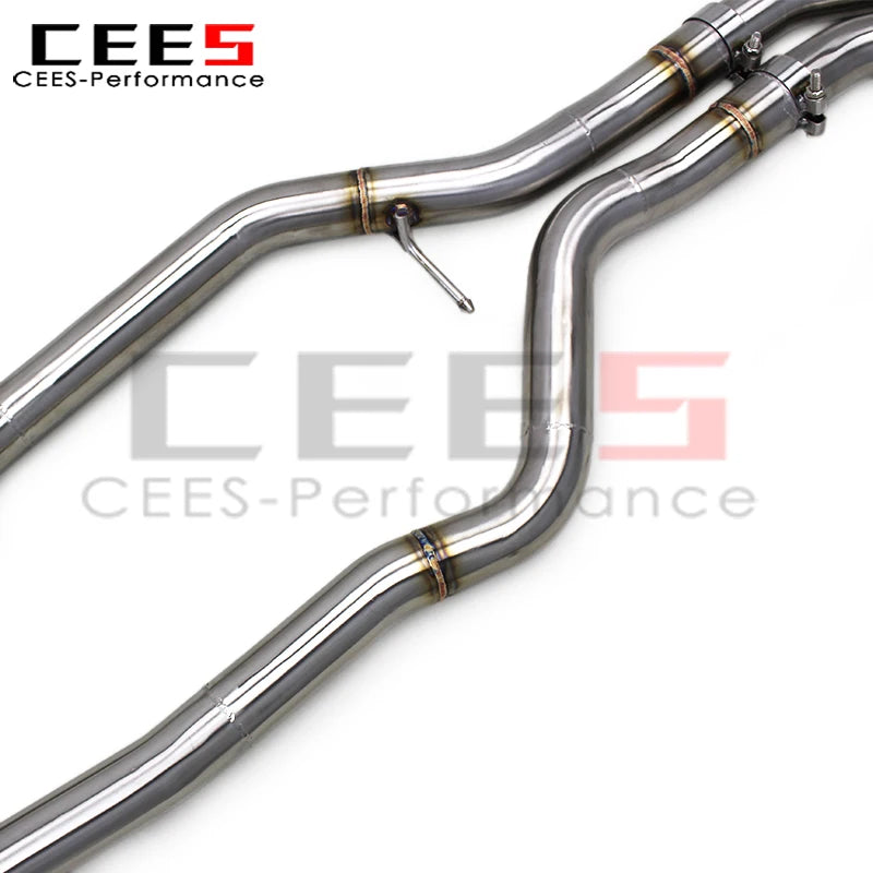 CEES Tuning Exhaust Pipe for Porsche Cayenne S 958 958.1 3.0T 2011-2017 Stainless Steel Sport Catback Exhaust System Assembly