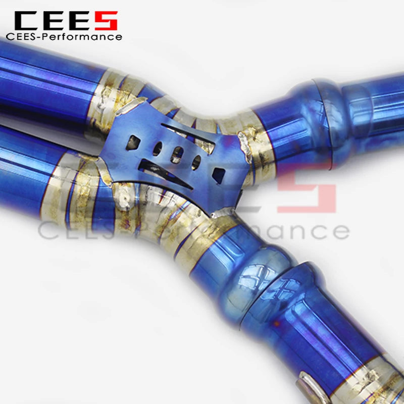 cees Titanium Valvetronic Catback Exhaust for Porsche Panamera Turbo S E-Hybrid 4.0TT 2018- Tuning Performance Exhaust Pipes