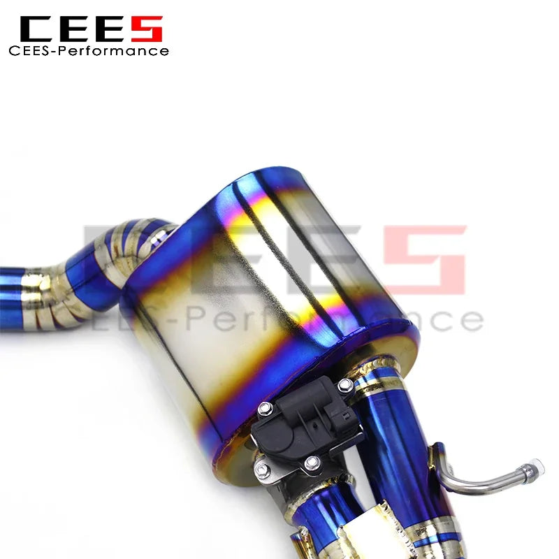 CEES Titanium Valve Catback Exhaust for Mercedes-Benz CLS63 AMG 2007-2017 Escape Exhaust Pipe Racing Sport Car Muffler System