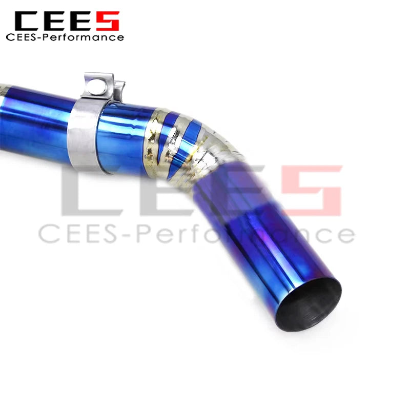 cees Performance Titanium Valved Sport Catback Exhaust System for Audi RS3 2.5T 2016-2023 Racing Exhaust Pipes Muffler Assembly