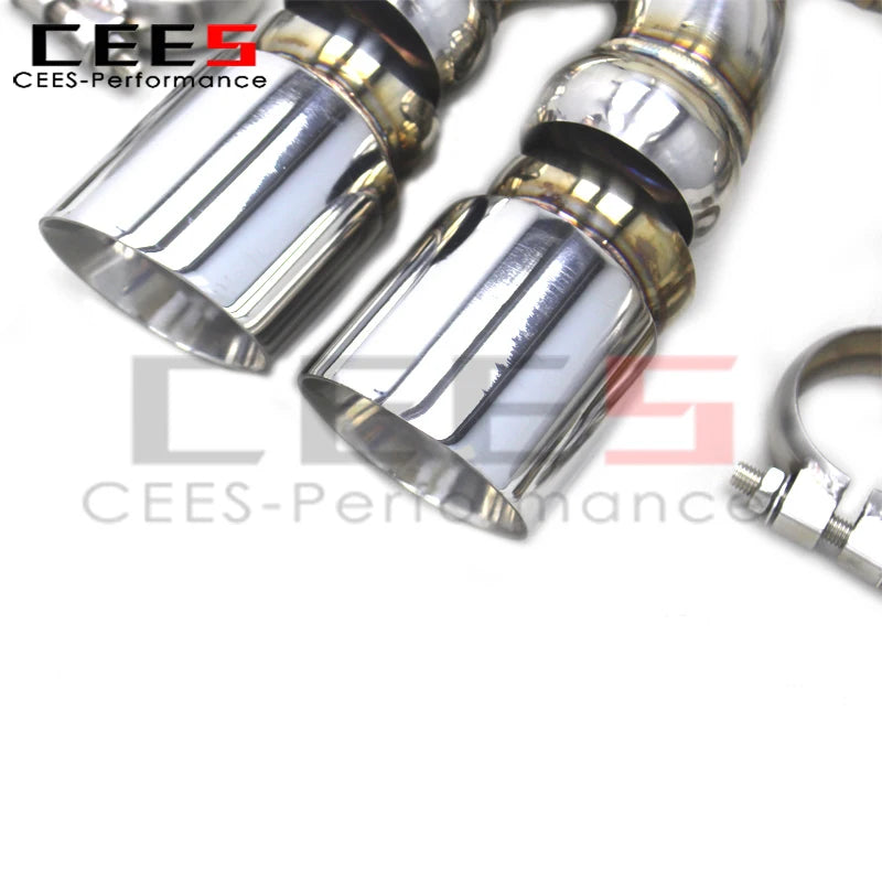 CEES Catback Exhaust System for Porsche 987/987.1 Boxster/Cayman S 3.4L 2004-2008 Car Quality Stainless Steel Exhaust Manifold
