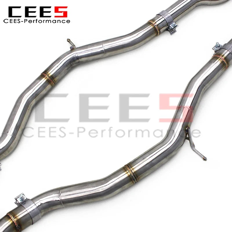 cees Catback Exhaust Pipe System for Mercedes-Benz S63 AMG COUPE C217 5.5T 2012-2019 Stainless Steel Valvetronic Exhaust Muffler