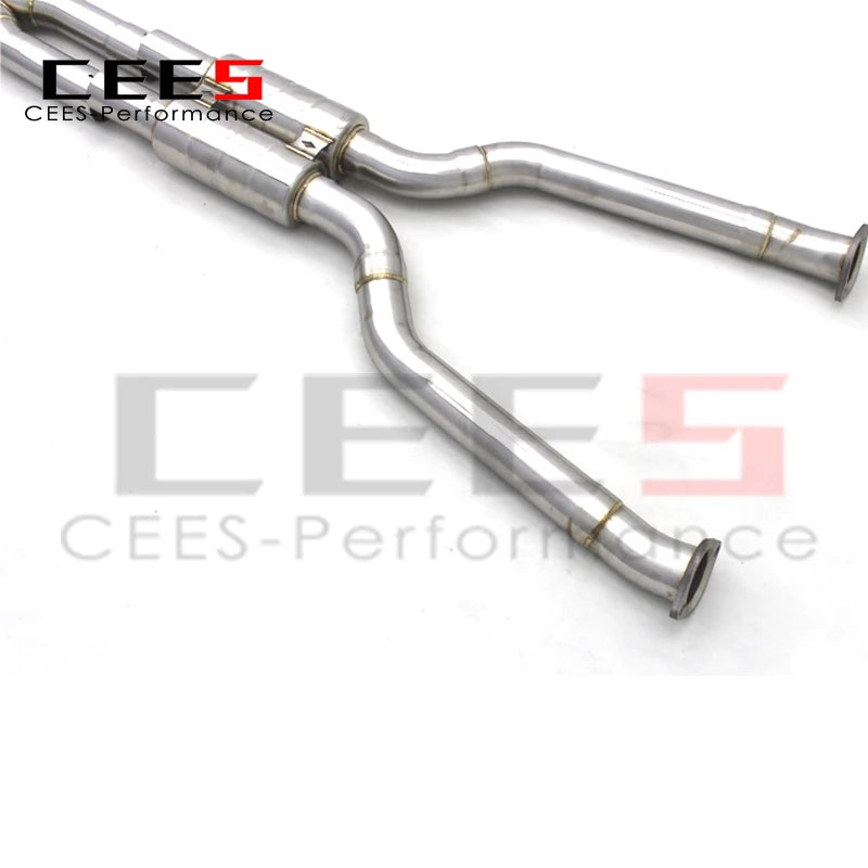 CEES Catback Exhaust Escape For BMW M5 E60 5.0L 2003-2010 Exhaust Pipe Muffler with Valve Exhaust System Titanium/Stainless Steel