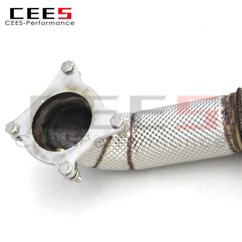 cees Exhaust Downpipe for VW GOLF 5/V GTI 2004-2009 Racing Stainless Steel Exhaust System Flow Catted Downpipe with Catalyst