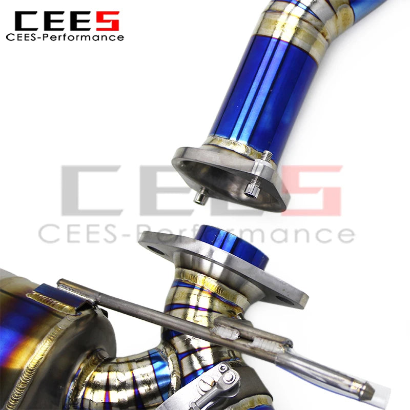 CEES Titanium Exhaust Muffler for Aston Martin DB9 V12 6.0L 2004-2017 Exhaust Pipes With Remote Control
