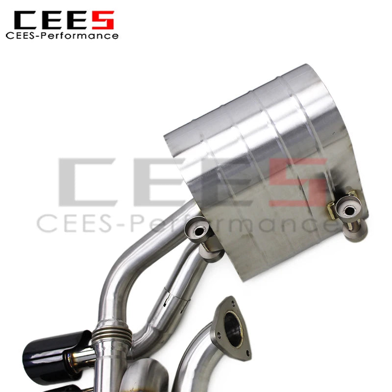 cees Catback Exhaust Pipes System for PORSCHE 911 997.1/997.2 Carrera 2004-2012 Stainless Steel Exhaust Front Pipe with Catalyst