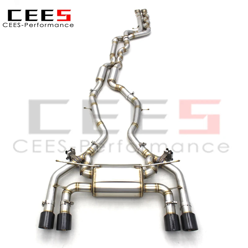 CEES Valvetronic Exhaust pipes For BMW M2C M2 Competition S55 F87 3.0T 2018-2023 Stainless Steel Performance Catback Exhaust