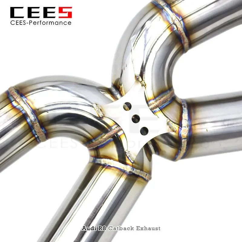 Audi R8 V10 5.2L 2010+ X Pipe Exhaust System