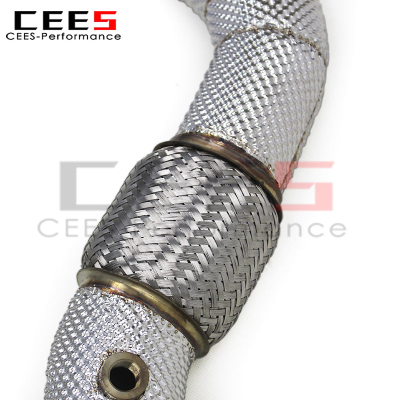 CEES Stainless Steel Catback Exhaust Pipes for Ferrari 488 3.9T V8 2015-2019 Car Exhaust System Exhaust Pipe Escape