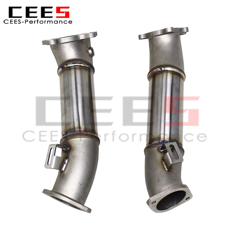 Nissan GTR R35 3.8TT Stainless Steel Free Flow Catted Header Downpipe Exhaust System