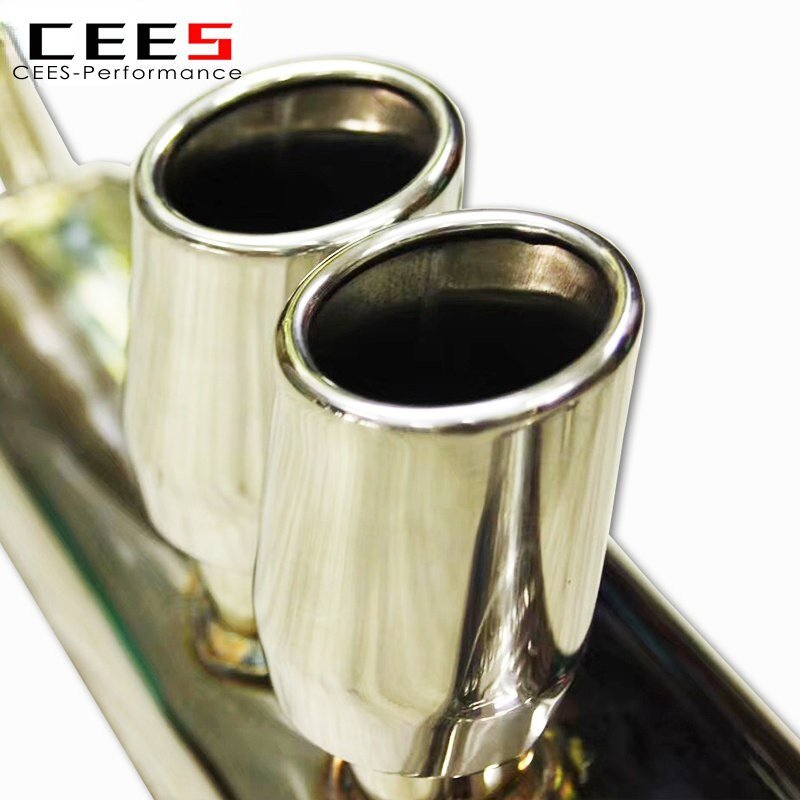 CEES Catback For Smart FORTWO Coupe (453) 2014- High Performance Exhaust System Vavle Muffler Automobile Parts