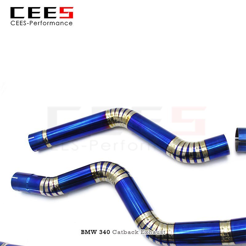 CEES Catback Exhaust for BMW 340 2.0T 2016-2023 Tuning Performance Titanium Alloy Escape Exhaust Pipe Muffler Car Exhaust System