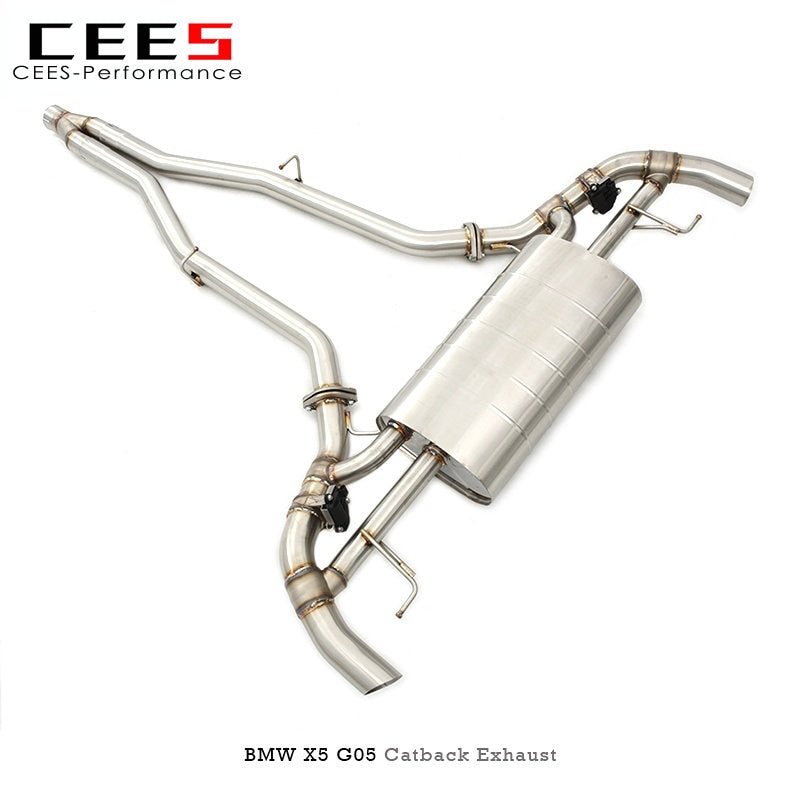 CEES For BMW X5 3.0T G05 2017-2022 Valve catback Exhaust System ...