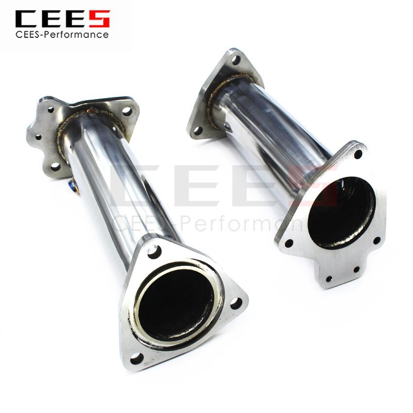 CEES Exhaust System For Chevrolet CorvetteC8 Downpipe Headers high performance Without Catalyst No cat Manifold Stainless Steel