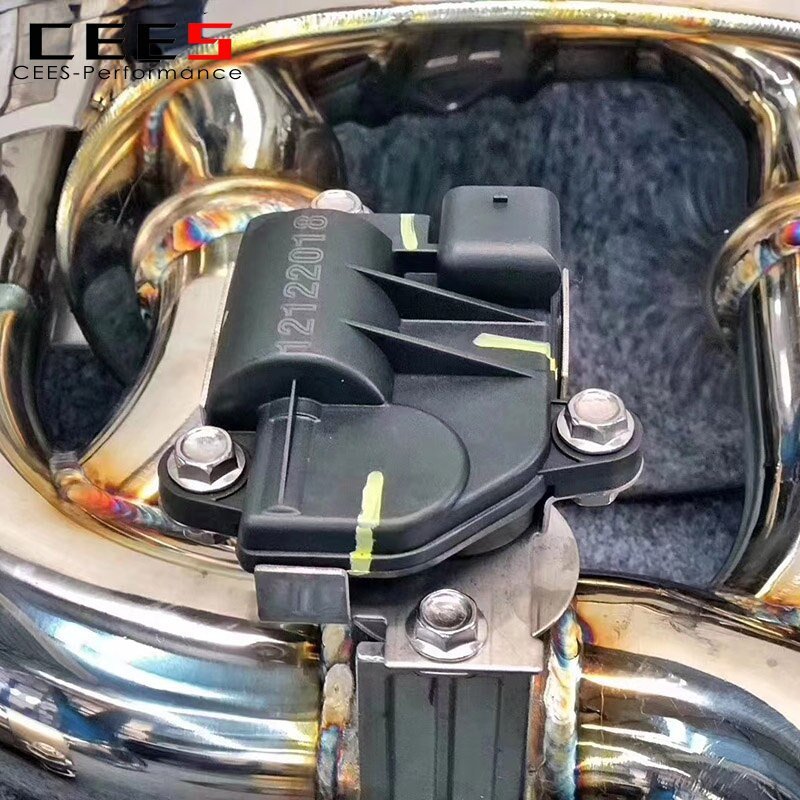 CEES Catback udstødning til Mercedes-Benz GLC200 GLC300 2.0T 2017-2021 Rustfrit stål SUS304 Udstødningsrør Ventil Udstødningssystem