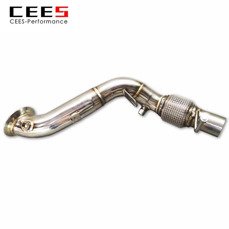 CEES Nedløbsrør til BMW 316 N13 1.6T 2012-2015 Catless Performance Downpipe Udstødningsnedløbsrør Udstødningsrør