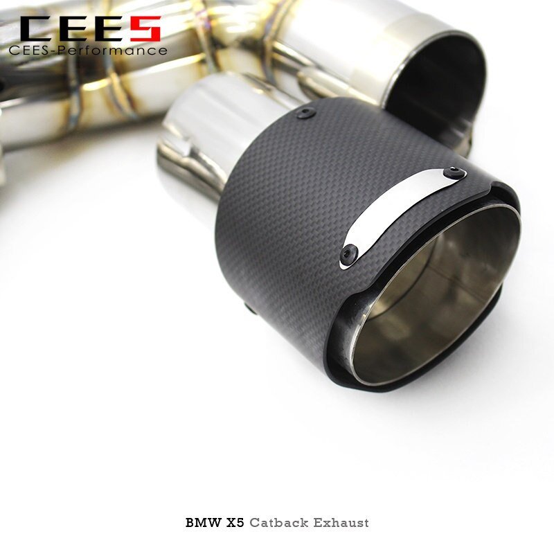 CEES Catback Exhaust For BMW X5 F15 3.0T N55 2014-2018 Racing Car Muffler Exhaust Pipe Stainless Steel Exhaust System