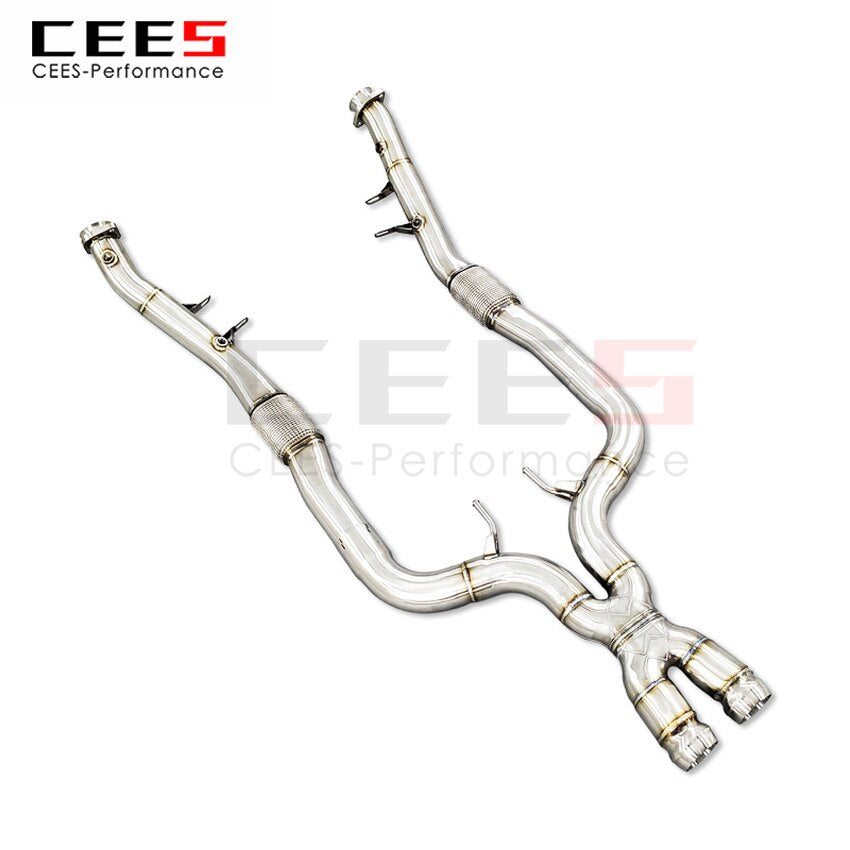 Downpipe manifold stainless steel exhaust header