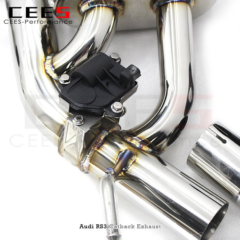 CEES Catback Exhaust for Audi RS3 2.5T 2017-2023 Stainless Steel Escape Tuning Performance Exhaust Valve Control Exhaust System